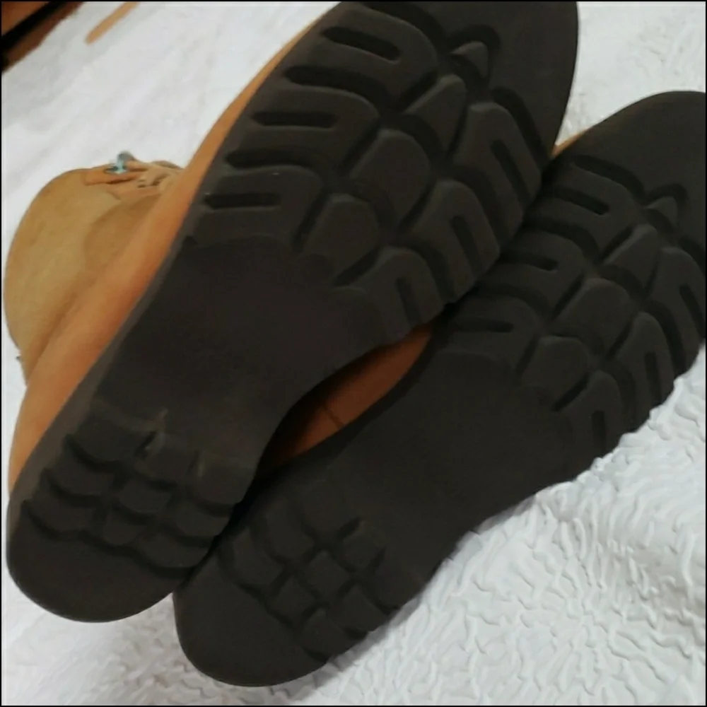 Rockport Vintage Womens Cognac Shearling Leather Boots Outdoor Size 10 W